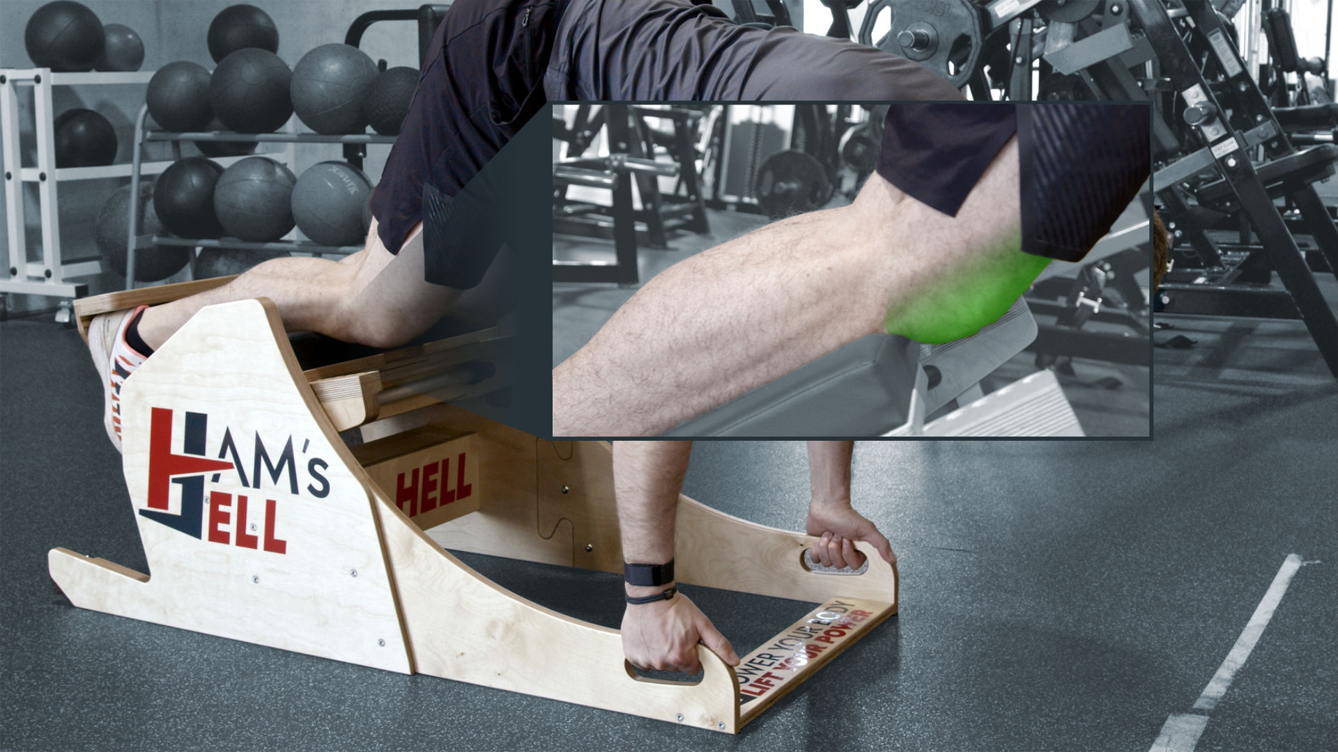 Bild einer freien Kniescheibe beim Training auf HAM's HELL